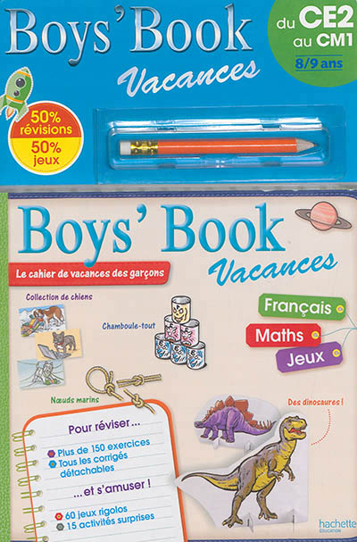 Boys' book vacances - du ce2 au cm1