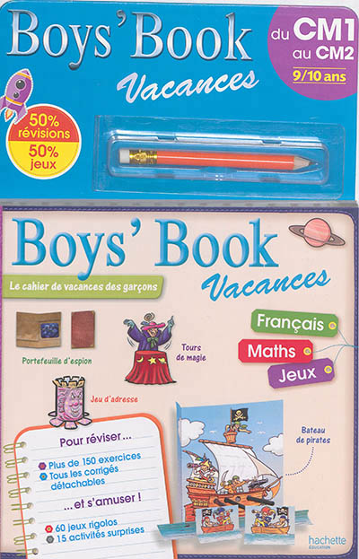 Boys' book vacances - du cm1 au cm2