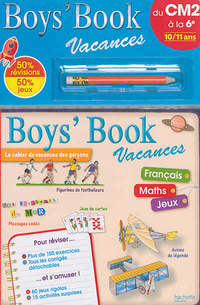 Boys' book vacances - du cm2 a la 6e