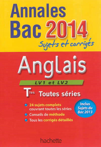 Annales bac 2014 sujets et corriges - anglais terminales l/es/s