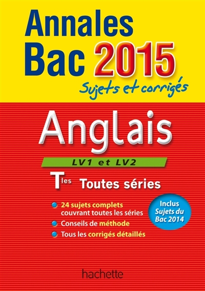 Annales bac 2015 anglais terminales toutes series