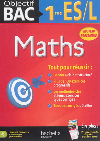 Objectif bac - maths 1res es/l