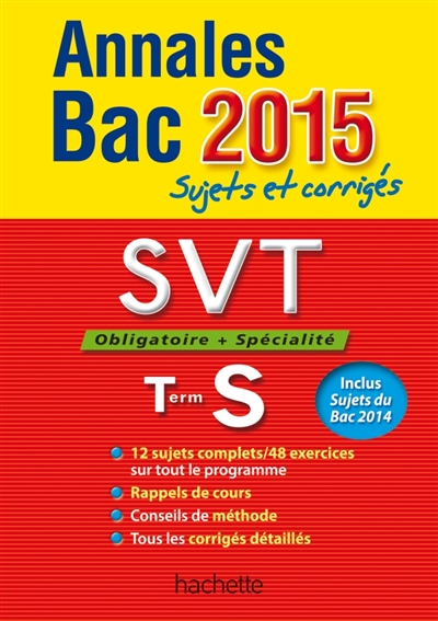 Annales bac 2015 svt term s