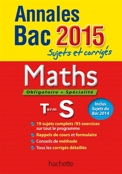 Annales bac 2015 maths term s