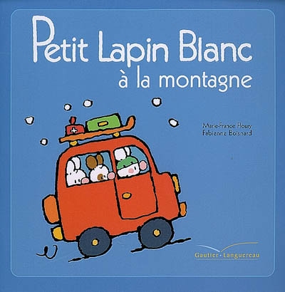 Petit lapin blanc a la montagne