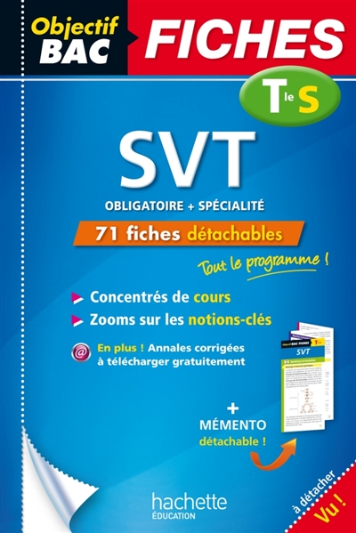 Objectif bac fiches detachables svt term s