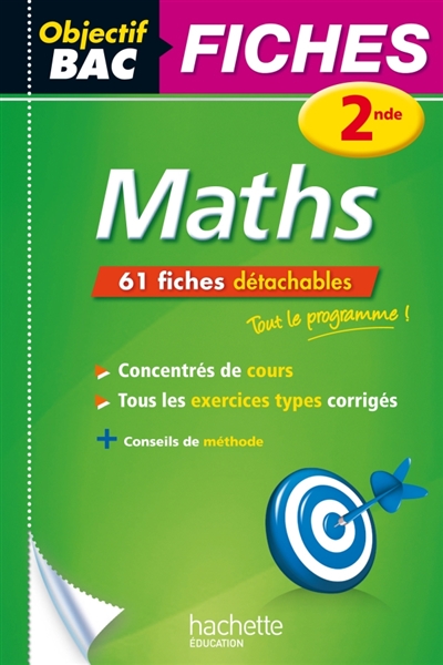 Objectif bac fiches detachables maths 2nde