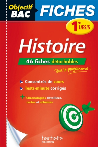 Objectif bac fiches detachables histoire 1ere l/es/s