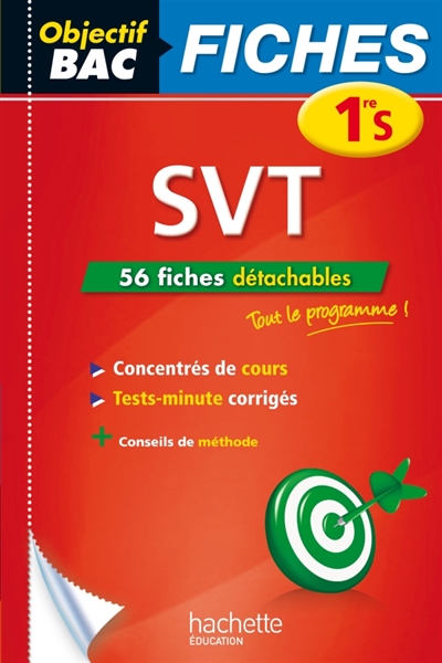 Objectif bac fiches detachables svt - 1ere s