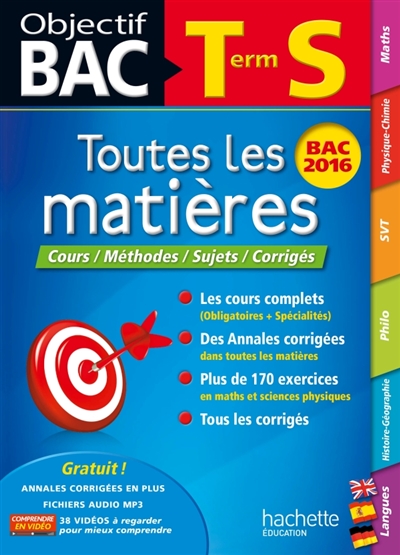 Objectif bac toutes les matieres term s