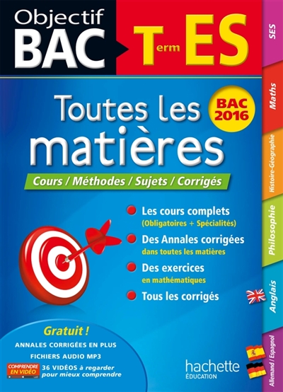 Objectif bac toutes les matieres term es