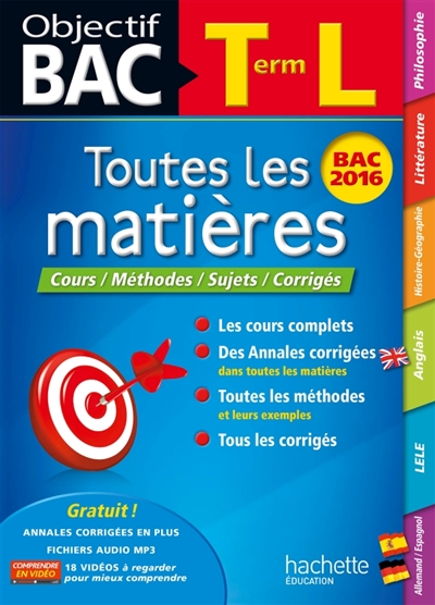 Objectif bac toutes les matieres term l