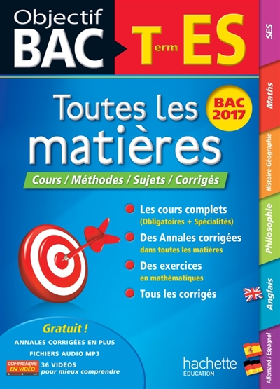 Objectif bac - toutes les matieres term es 2017