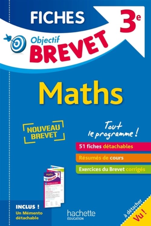 Objectif brevet 3e - fiches detachables maths