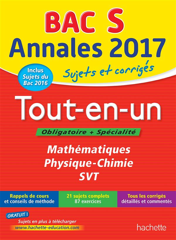Annales bac 2017 le tout-en-un term s