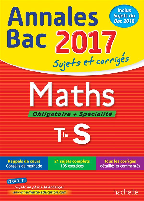 Annales bac 2017 - maths term s
