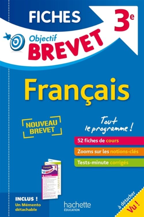 Objectif brevet 3e - fiches detachables francais