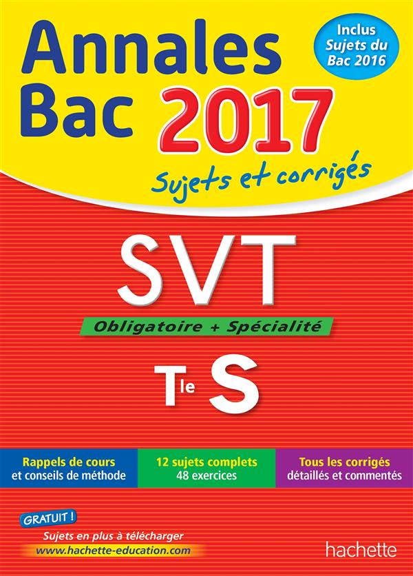 Annales bac 2017 - svt term s