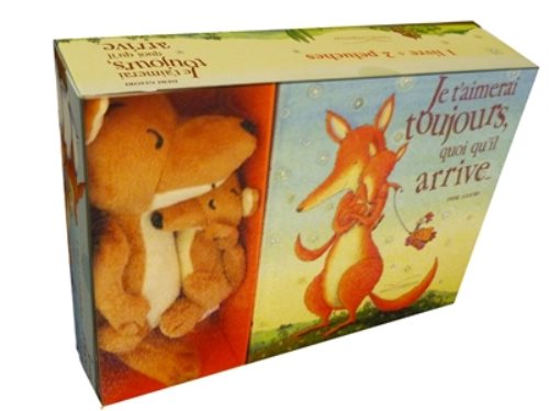 Coffret "je t'aimerai toujours quoi qu'il arrive..." + 2 peluches