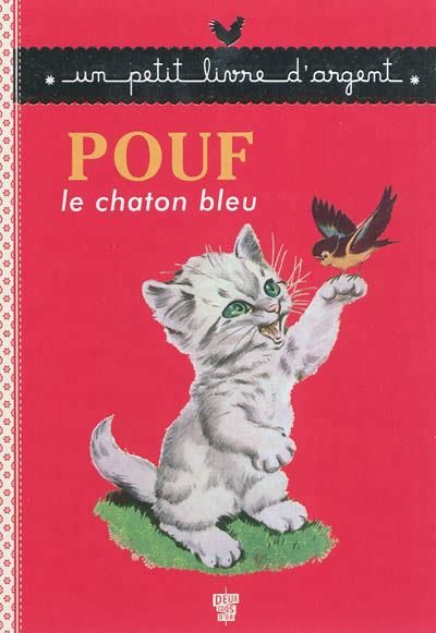 Pouf le chaton bleu