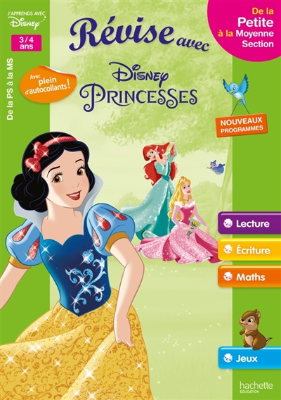 Revise avec les princesses de la ps a la ms - cahier de vacances 2020