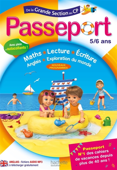 Passeport de la grande section au cp 5/6 ans