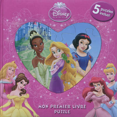 Princesse coeur, mon premier livre-puzzle