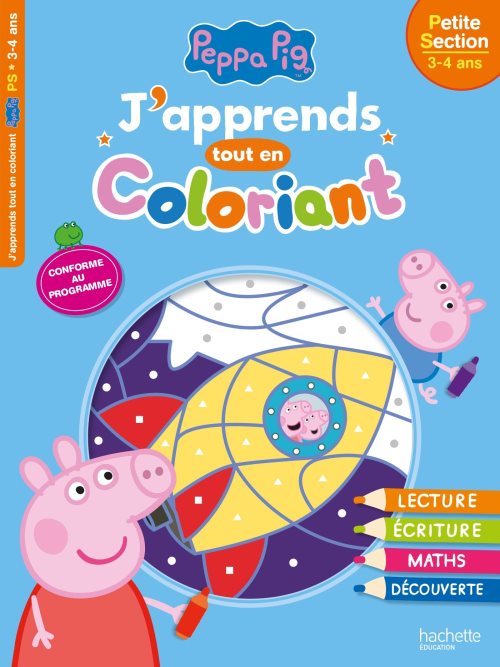Peppa pig j'apprends tout en coloriant ps