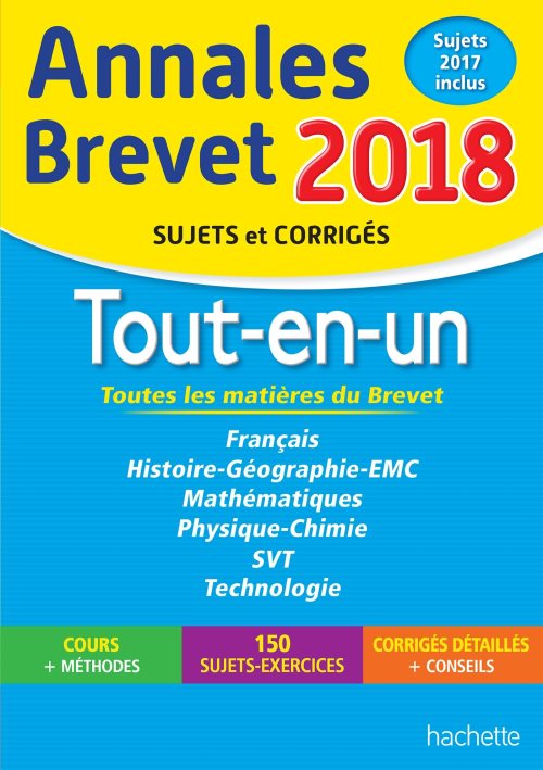 Annales brevet 2018 - le tout-en-un 3eme