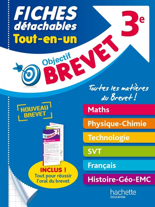 Objectif brevet 3e - fiches detachables tout-en-un