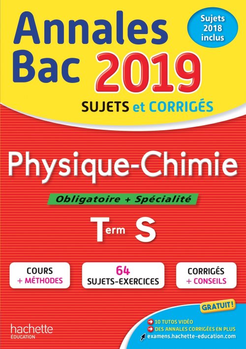 Annales bac 2019 physique-chimie tle s
