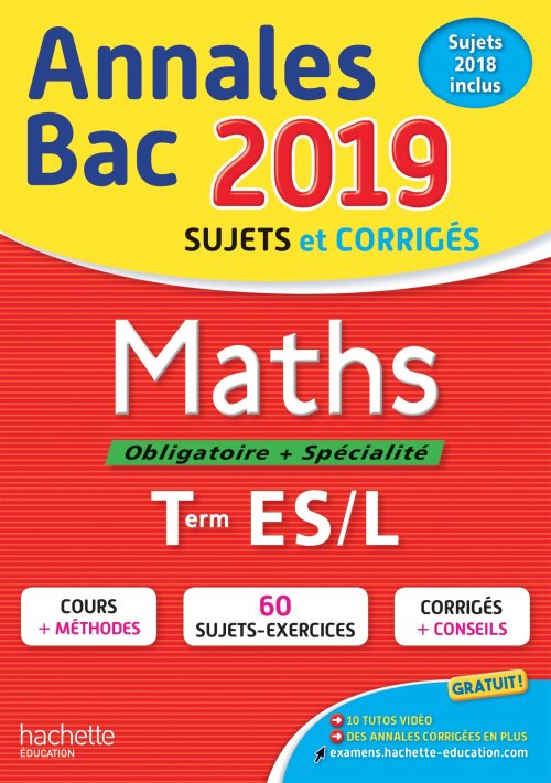 Annales bac 2019 maths tles es/l