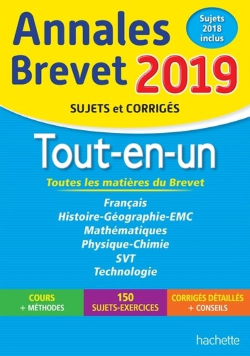 Annales nouveau brevet 3e tout-en-un 2019