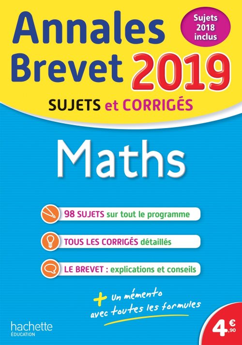 Annales nouveau brevet 2019 maths