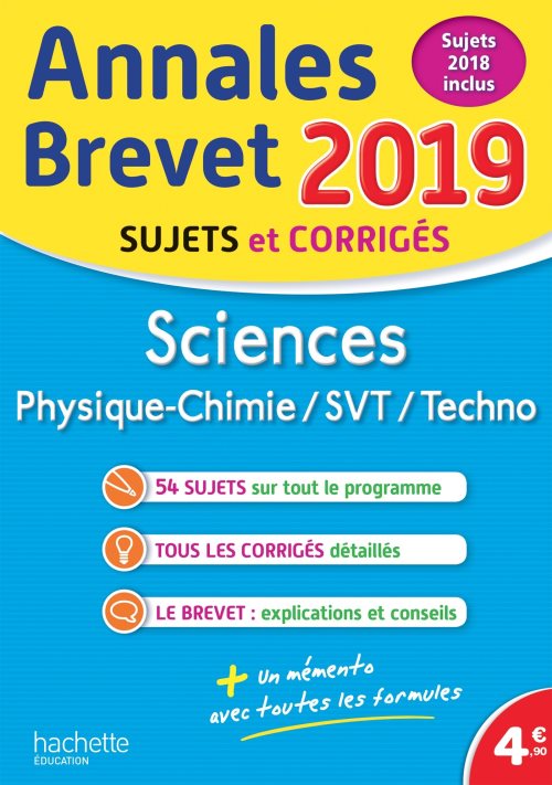 Annales nouveau brevet 2019 physique-chimie-svt