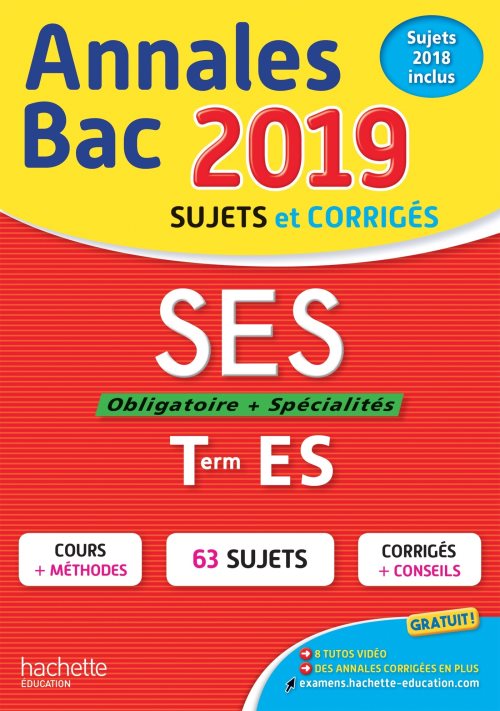 Annales bac 2019 ses terminale es