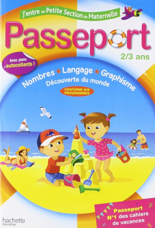 Passeport cahier de vacances j'entre en ps - 2/3 ans