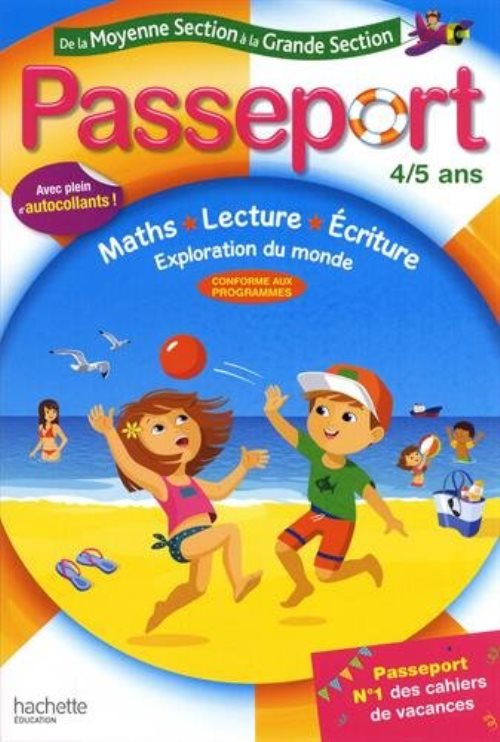 Passeport cahier de vacances 2019 - de la ms a la gs - 4/5 ans