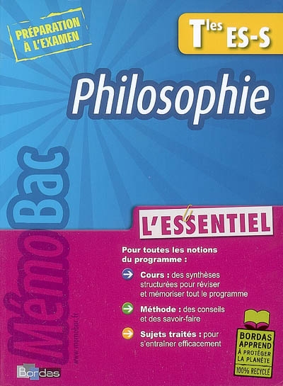 Memobac essentiel philo term