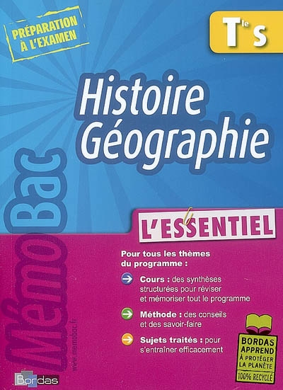 Memobac essentiel hist geo ter