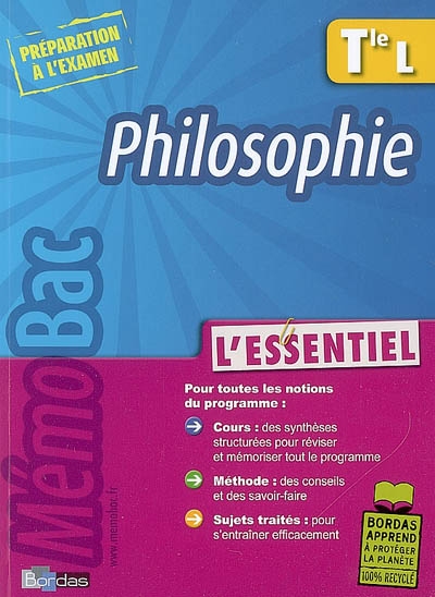 Memobac essentiel phil term l