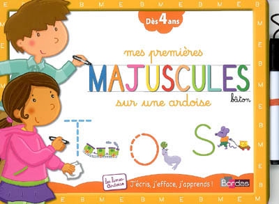 Mes permieres majuscules sur une ardoise
