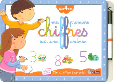 Premiers chiffres sur ardoise