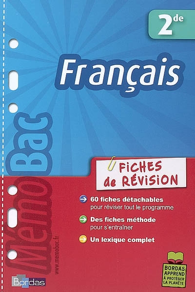 Memobac fich revis francais 2e