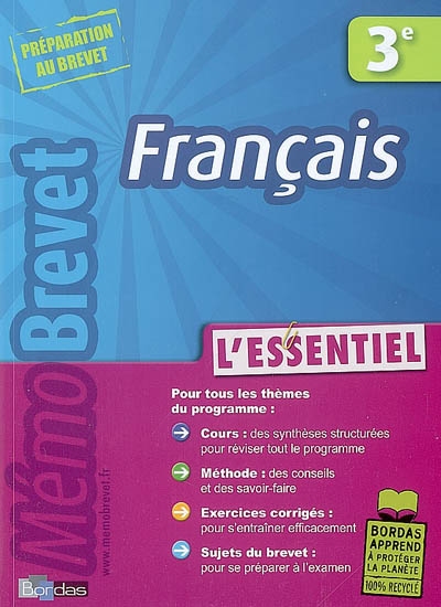 Memobrevet essentiel francais
