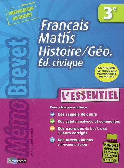 Memobrevet essentiel fr/math/h