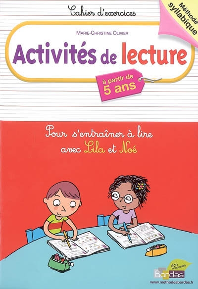 Activites de lecture avec lila et noe