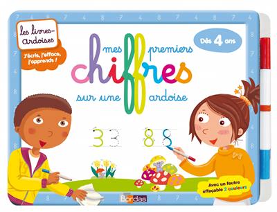Mes premiers chiffres sur une ardoise