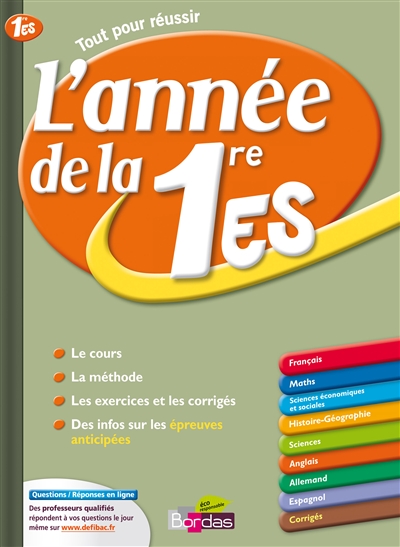 L'annee de la 1ere es
