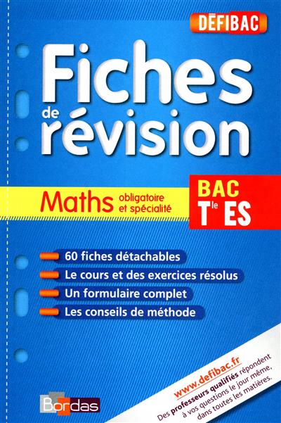 Defibac fiches maths term es